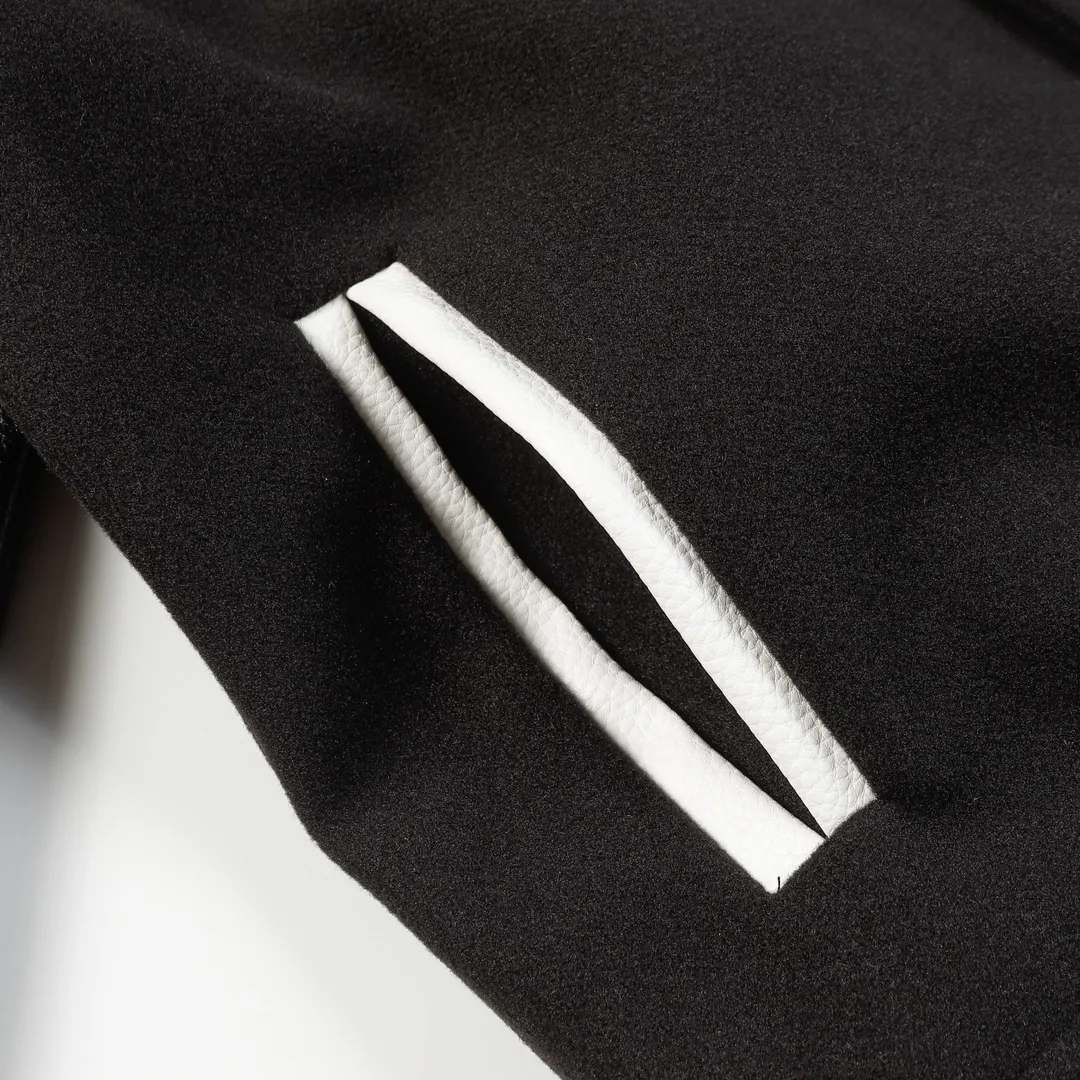 P390 Chrome hearts Classic horseshoe style embroidered leather baseball jersey - One-to-one restoration of heavy industry hardware accessories - Laser burning process - Dragon and Phoenix nylon with pebbled hand sleeves M L XL XXL